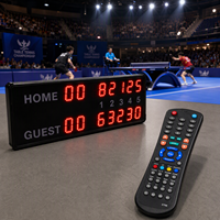 Compteur de scores électronique pour le tennis de table, tableau de scores pour le ping-pong, affichage clair des scores, compteur multi-ensembles avec scores de match