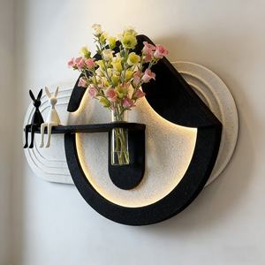 Pintura Decorativa de Arte en Piedra Arenisca 3D Hecha a Mano y Personalizada al por Mayor, Decoración para el Hogar, Plantas Hidropónicas, Pintura Decorativa con LED Brillante - Product Image 3