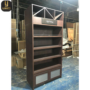 Accesorios de góndola al por menor para decoración de supermercados y licorerías, estante de exhibición de vino tinto - Product Image 6