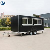 Remorque de cuisine mobile Honlu pour café, en-cas, barbecue et services de restauration à emporter - Food Truck avec cuisine complète