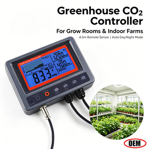ขายเครื่องควบคุม CO2 ในโรงเรือนความแม่นยำสูง พร้อมเซ็นเซอร์ระยะไกล 4.5 เมตร โหมดอัตโนมัติกลางวัน/กลางคืน พร้อมระบบแจ้งเตือนด้วยเสียง |   ห้องปลูกพืชในร่ม - Product Image 1