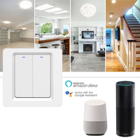 MT-SW-1021 Interruttore Luce Smart WiFi Standard EU Matter, Interruttore a Muro Touch 1 2 3 Gang, Controllo Remoto Alexa, Compatibile SmartThings