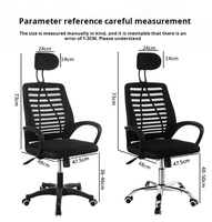 Tissu de chaise d'ordinateur de bureau moderne rotatif ergonomique confortable à hauteur réglable de haute qualité
