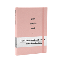 Carnet de notes avec reliure cousue, couverture en lin rigide format A5, logo personnalisé, imperméable, bande élastique, papier FSC