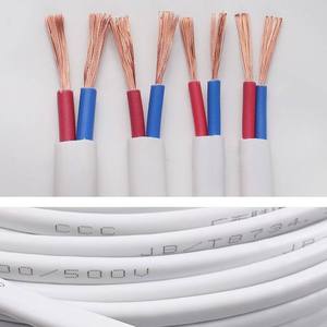 Câble Électrique Plat Très Flexible avec Gaine en PVC RVVB, Fils de Cuivre 2*0.3 0.5 0.75 pour Alimentation - Product Image 2