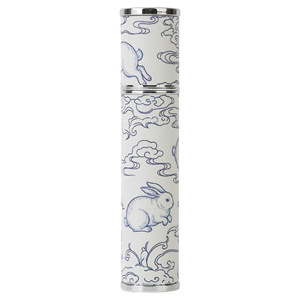 Flacon vaporisateur portable en verre, style porcelaine bleue et blanche, motif animal, style ancien, tendance nationale - Product Image 5