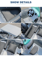 Chine Kayak à moteur rigide en fibre de verre de luxe Yacht à rames et bateau à réaction Divertissement en plein air avec nouvel ensemble combiné de moteur hors-bord