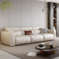 Canapé 3 places moderne haut de gamme, confortable et de haute qualité, canapé de salon, canapé de bureau minimaliste design beige pour usage domestique
