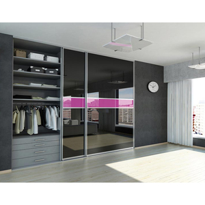 Personnalisé filles mur vêtements <span class=keywords><strong>armoire</strong></span> armoires meubles design moderne chambre <span class=keywords><strong>3</strong></span> verre <span class=keywords><strong>miroir</strong></span> porte coulissante en bois <span class=keywords><strong>armoire</strong></span> - Product Image 5