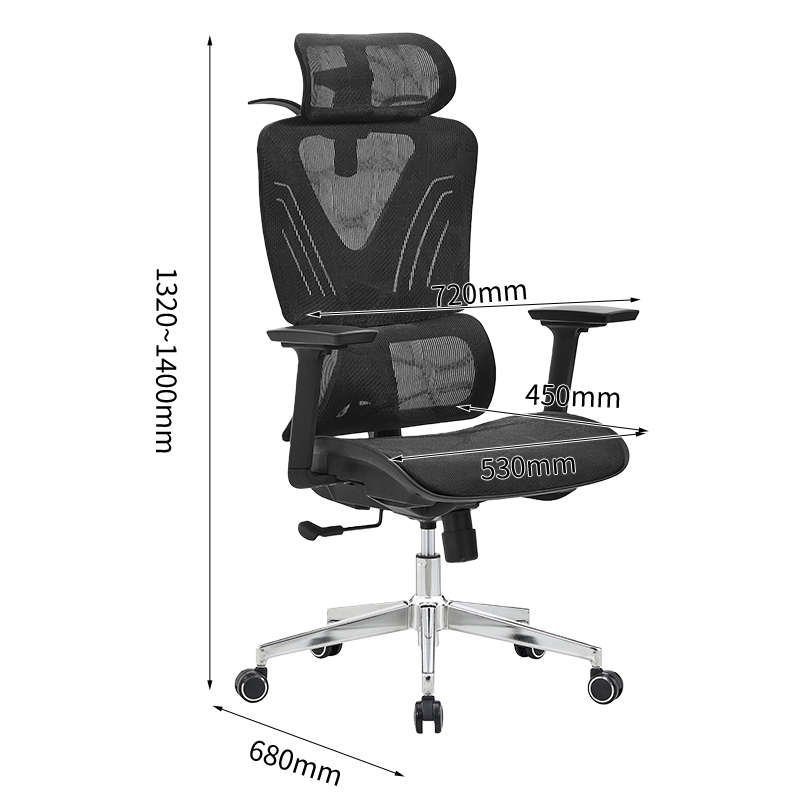 Black executive chair (full mesh seat)