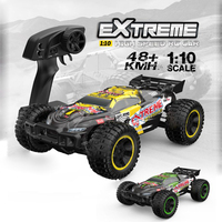 Voiture RC 4x4 haute vitesse à l'échelle 1:10, 45+ km/h, Monster Truck Pro télécommandé sur route avec batterie de 20 minutes et portée de 80 m pour adultes et enfants