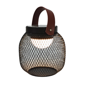 Lampe de bureau de charge solaire moderne simple maison hôtel chevet salle à manger créative <span class=keywords><strong>Rechargeable</strong></span> industrie maille de fer Led lampe de Table - Product Image 1