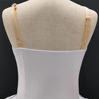 Costume de ballerine Akzia professionnel pour filles, tutu blanc à paillettes, robe de danse solo brodée en non-tissé, Lac des cygnes, performance scénique