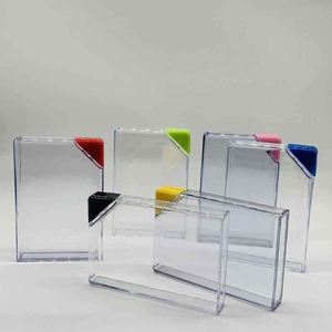 Clear Plastic Desk Organizer with Colorful Tops for Office Supplies <b>Storage</b> - Product Image 4
