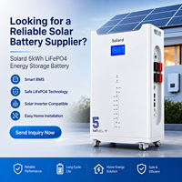 Système solaire hors réseau intelligent avec 15 unités en connexion parallèle, moniteur intelligent WIFI, stockage intelligent, batterie LiFePO4 5 kWh