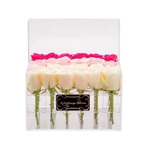 San Valentín de acrílico de lujo caja de embalaje para flores - Product Image 1