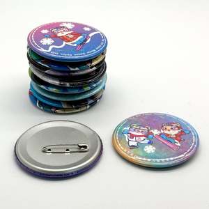 Venta al por mayor de fábrica: Botones personalizados, insignias de metal, insignias de hojalata con impresión de logotipo, insignias de hojalata en blanco, insignias de metal de 58 mm, insignias de hojalata económicas. - Product Image 3