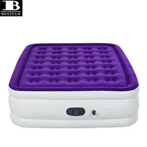 Matelas Gonflable Queen Size avec Pompe Intégrée, Dessus Floqué de 18 Pouces, Gonflage et Dégonflage Rapides, <span class=keywords><strong>Lit</strong></span> d'Invité Gonflable <span class=keywords><strong>pour</strong></span> la Maison - Product Image 6