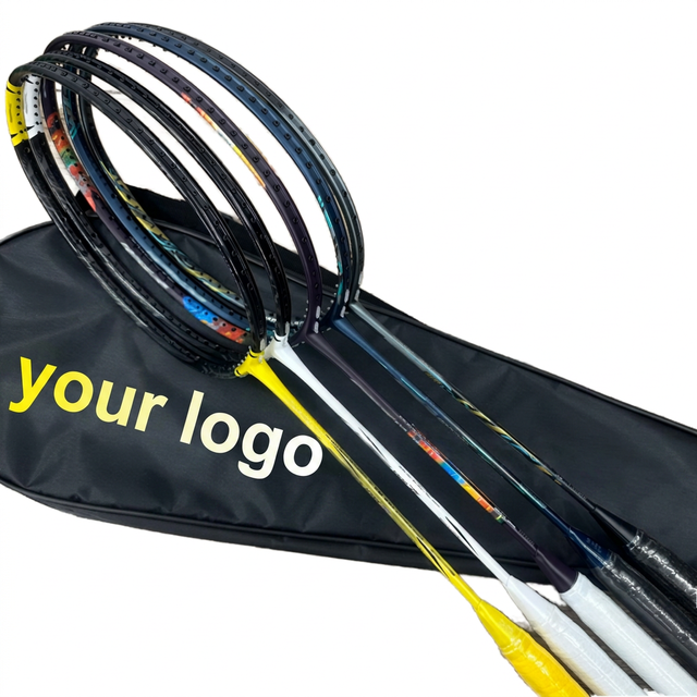 Badminton Rackets Professional High-End Inner-Foam Double-Injection Molded Shaft Defensive Type Light PU Grip