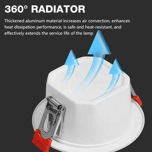 Vente en gros à bas prix Maison en fer Hôtel Salon Lobby Restaurants Intérieur IP44 COB Led Downlights - Product Image 4