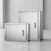 Caja de Distribución de Acero Inoxidable Reforzada 32A, Caja Empotrada Impermeable
