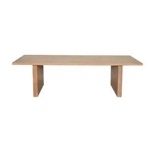 Mesa de granja de alquiler para eventos de boda, mesa de comedor de madera de pino de roble, muebles de madera clásicos para bodas