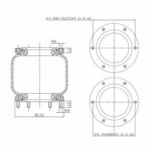 Soffietti, Sospensioni Pneumatiche Adatte per Molle ad Aria IVECO 279.1.152 - Product Image 1