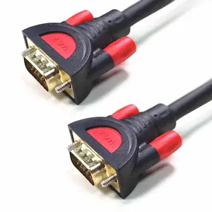 5M GOOD QUALITY 3+9 VGA cable for TV projector to computer monitor VGA Cable without screws