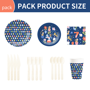 Juego de Vajilla Infantil DAMAI con Temática de Circo, Platos, Vasos y Servilletas de Papel para Fiestas de Cumpleaños Infantiles - Product Image 3