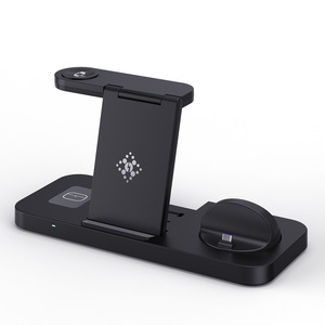 Station de charge sans fil 3-en-1 à charge rapide, station de charge sans fil multifonctionnelle compatible avec les téléphones mobiles <span class=keywords><strong>iPhone</strong></span> Samsung - Product Image 1