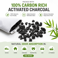 Sachets désodorisants pour chaussures au charbon de bambou, absorbeur d'odeurs au charbon actif, purificateur d'air, éliminateur d'odeurs pour chaussures