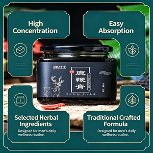 Pâte nourrissante naturelle à base de plantes de pénis de cerf 300G en bouteille de verre, complément alimentaire quotidien pour hommes avec support de marque privée OEM - Product Image 4