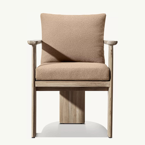 Ensemble de meubles de salle à manger d'extérieur en teck de style moderne, chaises et table durables pour le jardin et les parcs - Product Image 4