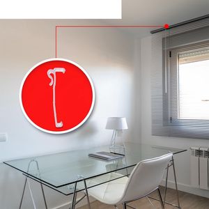 6 pièces 3.25 pouces Design industriel <span class=keywords><strong>PVC</strong></span> <span class=keywords><strong>fenêtre</strong></span> aveugle Clips Long canal caché cantonnière rideaux accessoires haute moderne en plastique bon - Product Image 5