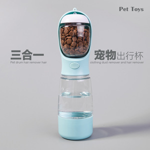 Bouteille d'eau portable 3 en 1 pour chien et chat, pour usage extérieur, avec fontaine à boire et design de bouteille - Product Image 3