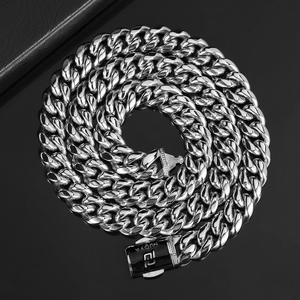 Nuoya Jewelry <span class=keywords><strong>collana</strong></span> placcata in oro gioielli <span class=keywords><strong>collana</strong></span> con catene da <span class=keywords><strong>uomo</strong></span> personalizzate in oro 18 carati <span class=keywords><strong>catena</strong></span> cubana in acciaio inossidabile per <span class=keywords><strong>uomo</strong></span> - Product Image 4