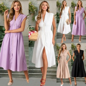 Robe longue décontractée multi-couches style bohème élégante et tendance pour l'été, avec bords à volants, idéale pour les vacances à la plage - Product Image 6