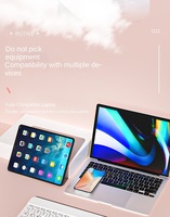 Clavier Souris Sans Fil 10 Pouces Russe Français Espagnol Coréen pour Tablette Android IOS Win