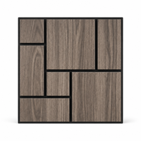 Panneaux muraux acoustiques autocollants en PVC PET, absorption acoustique, design moderne, NRC 0.9