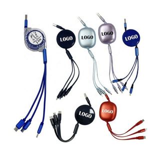 Cavo USB di Alta Qualità Regolabile per Ricarica Rapida e Trasferimento Dati, Micro USB Tipo C, <span class=keywords><strong>Stampa</strong></span> a Trasferimento Termico, <span class=keywords><strong>Gadget</strong></span> USB Promozionale Personalizzato - Product Image 1