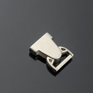 Hebilla deslizante metálica Jiuyuan de aleación de zinc plateada para bolsos, accesorios de correa ajustable - Product Image 2