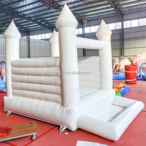 <span class=keywords><strong>Castillo</strong></span> Inflable Comercial Blanco de Buena Calidad, Casa de Brinco Blanca para Alquiler, Casa de Brinco para Bodas - Product Image 5