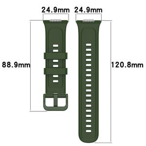 Bracelet de montre en silicone officiel pour Fit 2, largeur de bande 12 mm, boucle à pression, vente en gros - Product Image 4