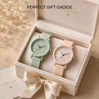 Montre analogique minimaliste pour enfants, bracelet en silicone souple, cadran mignon en forme de cœur, montre-bracelet à quartz pour garçons et filles, cadeau scolaire