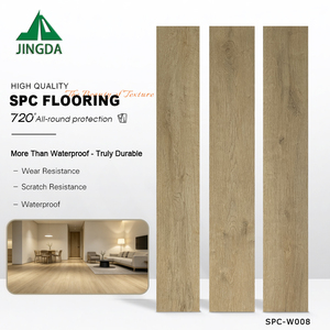 Plancher SPC à clipser résistant à l'eau et antidérapant, robuste, 6 mm, 20 mil, facile à nettoyer, durable, pour salle de sport, hôtel, bureau, commerce, restaurant - Product Image 2