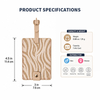Étiquette de bagage personnalisée en cuir de haute qualité pour sublimation, forme sac de voyage, porte-badge nominatif