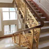 Balustrades design en acier inoxydable et fer simple et mains courantes de forge avec bois pour escalier escalier