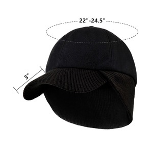 Gorra <span class=keywords><strong>de</strong></span> béisbol <span class=keywords><strong>de</strong></span> invierno <span class=keywords><strong>de</strong></span> <span class=keywords><strong>lana</strong></span> para hombres y mujeres <span class=keywords><strong>con</strong></span> gorro para exteriores <span class=keywords><strong>con</strong></span> <span class=keywords><strong>orejeras</strong></span> más cálidas - Product Image 2