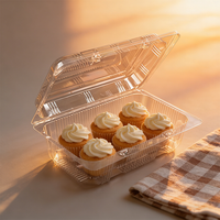 Scatole per Alimenti in Plastica PET con Coperchi Trasparenti, Confezioni Eleganti con Cerniera per Torte, Personalizzabili con Logo