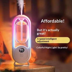 Dual‑Use Wall & Table Aromatherapy Machine Ultrasonic Auto Spray Scent Device Color Night Light Household Air Freshener - Product Image 2